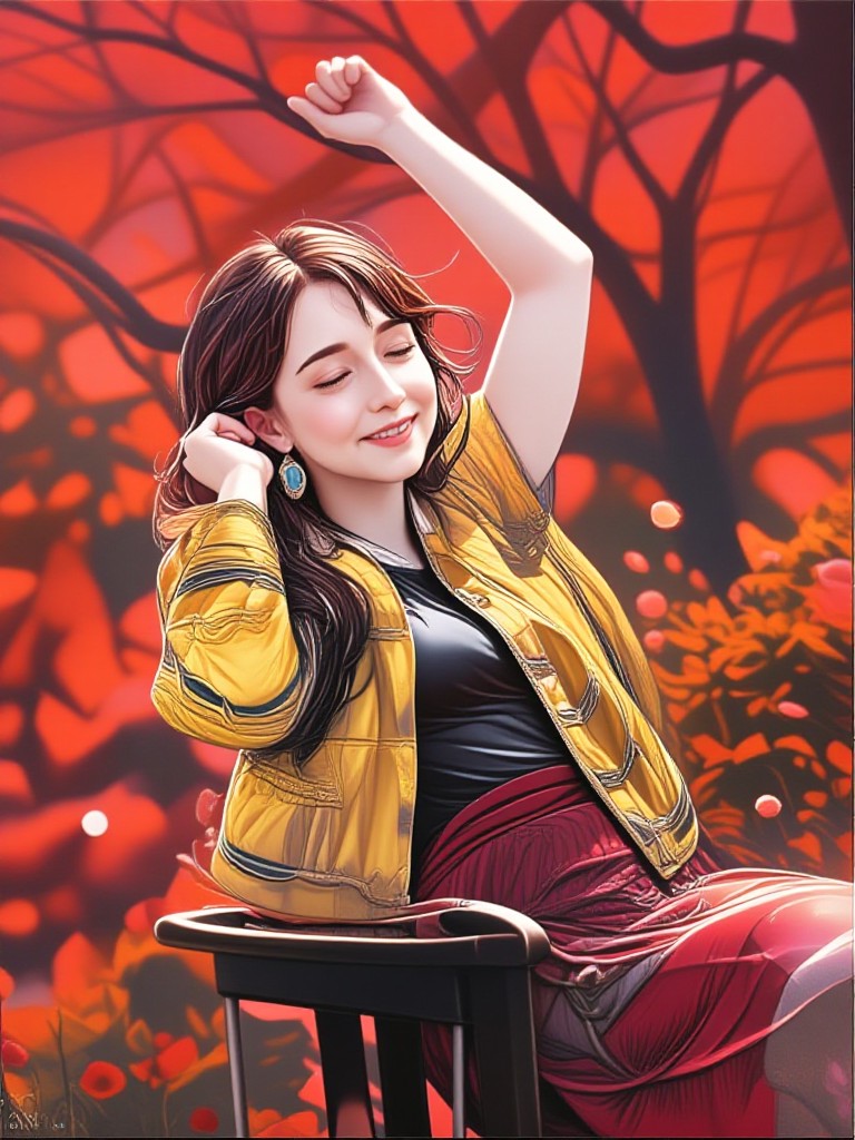 a1.art-generated Girl Talking Off Clothes image