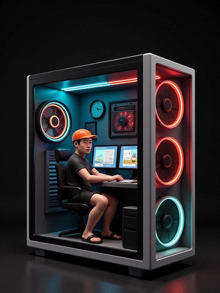 Chibi 3D PC Gamer 008 image