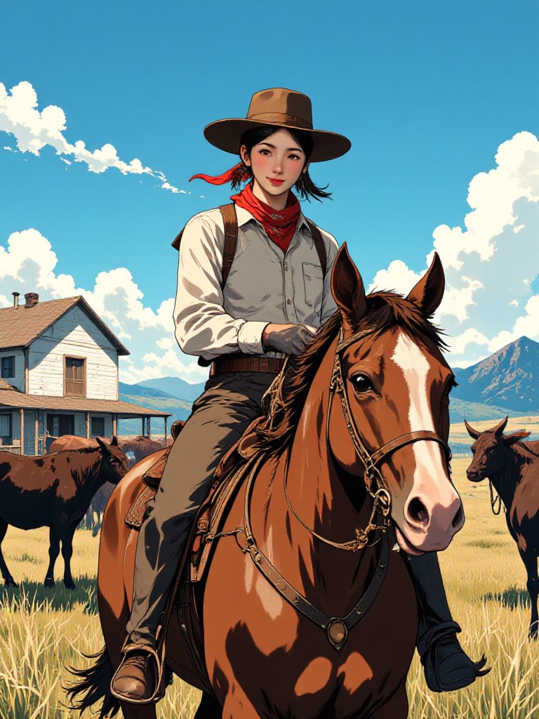 a1.art-generated Cowgirl image