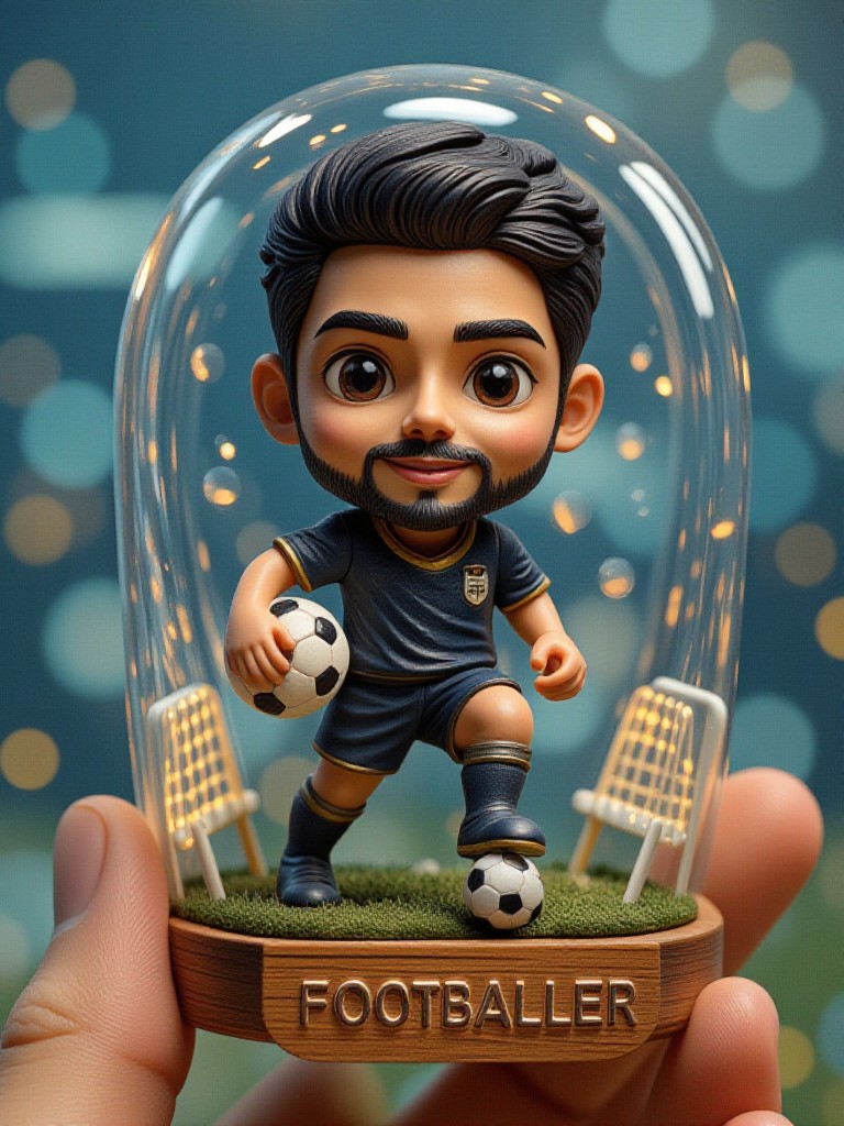 3D Footballer image