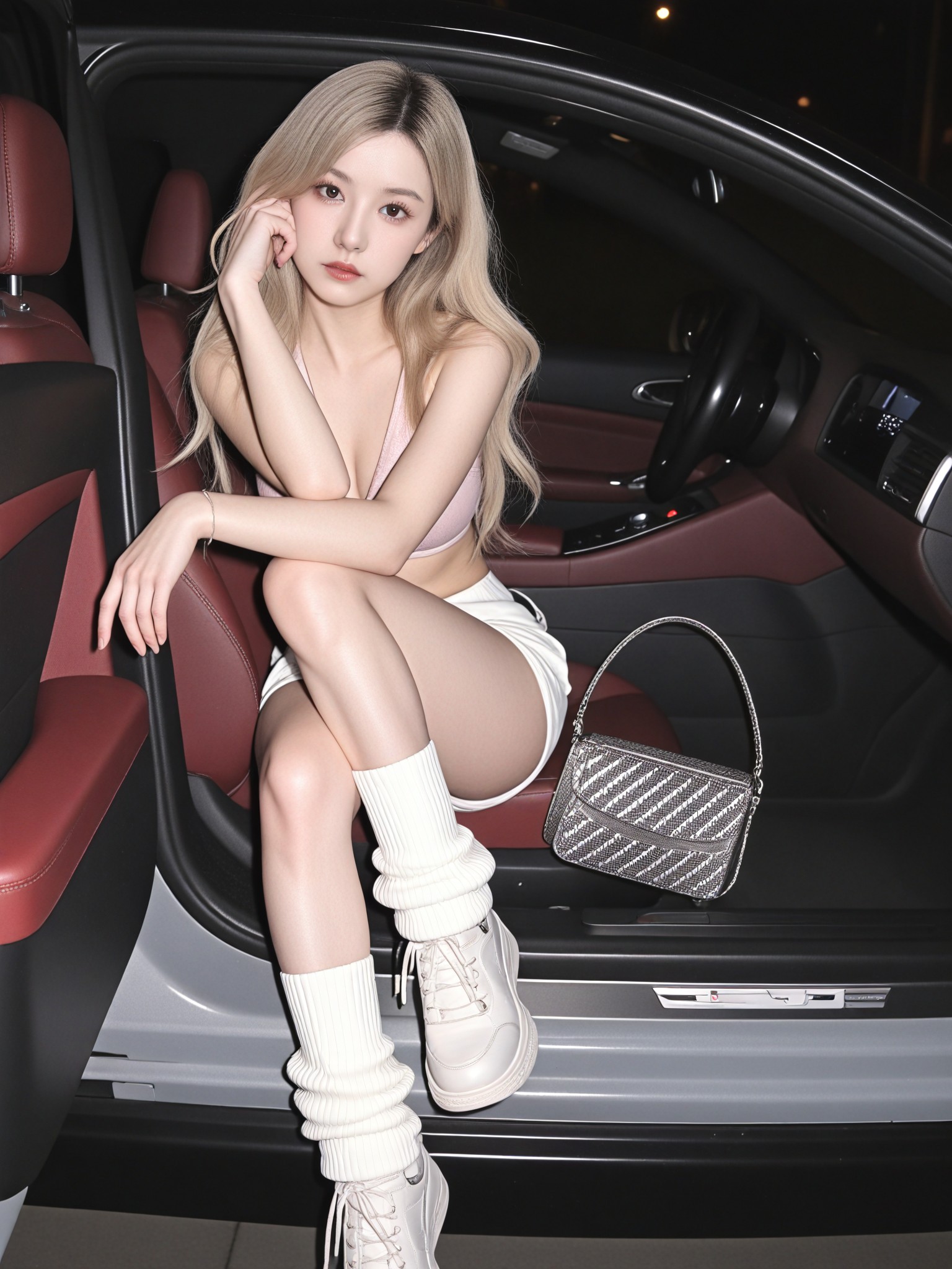 Night, luxury car, girl...P1 image