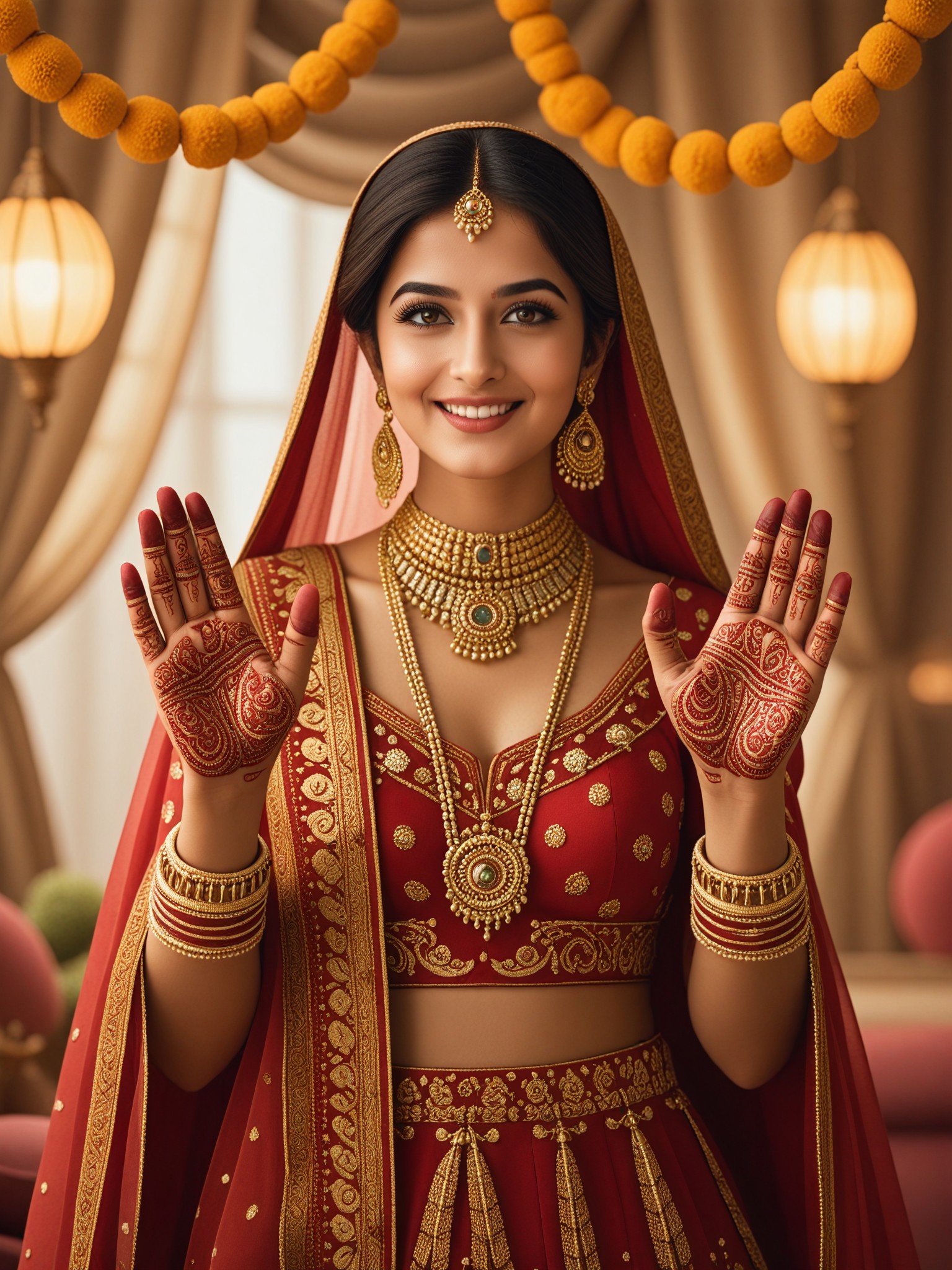 The bride's mehndi image