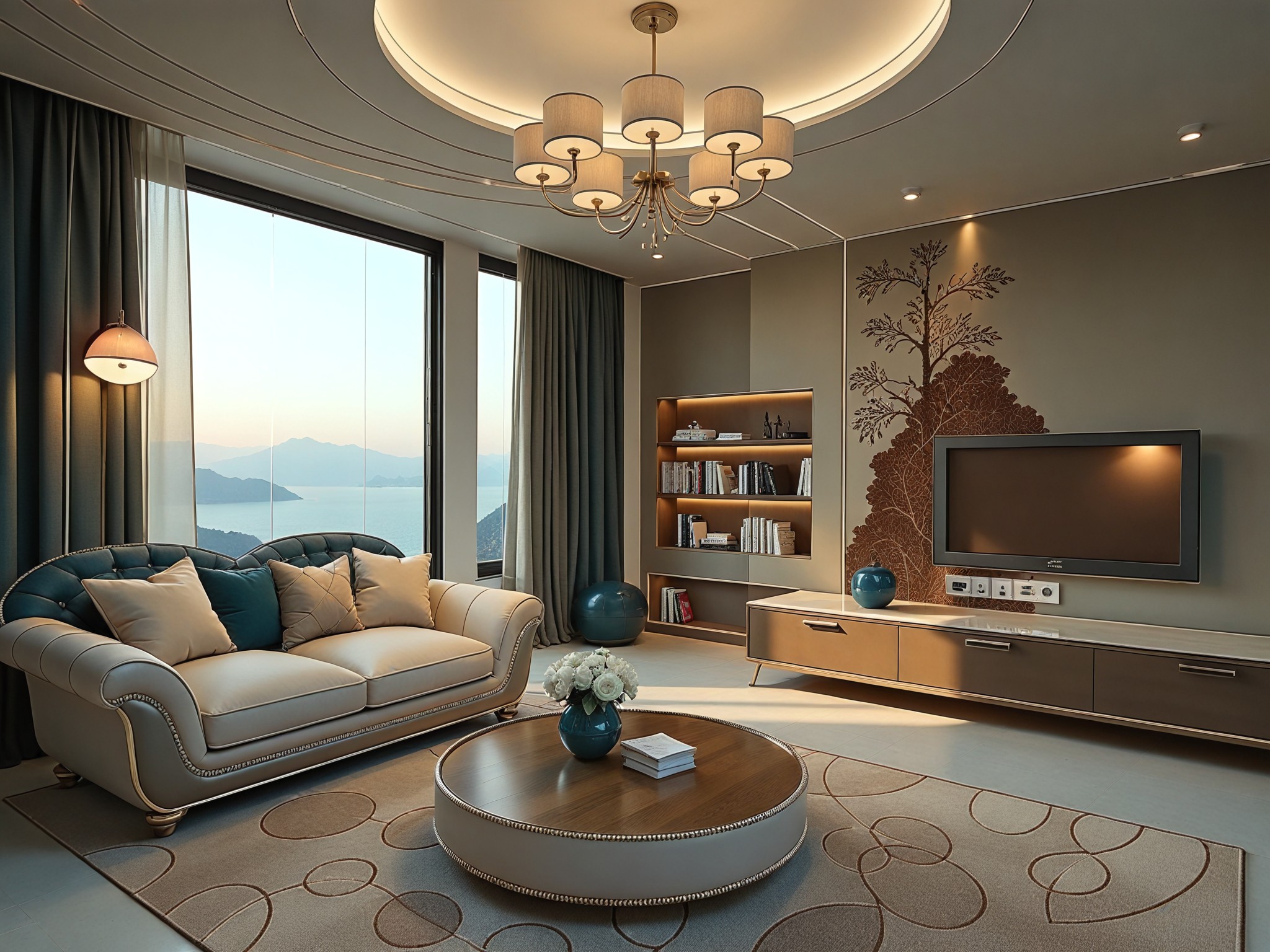 Line drawing to real effect image