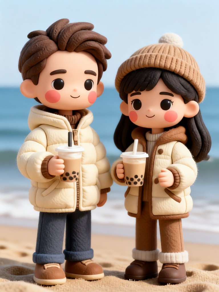 3D Milk Tea Couple image