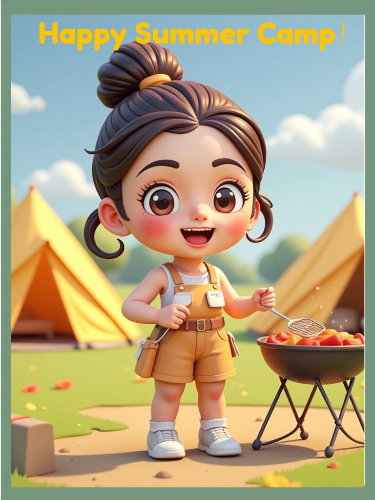 3D Summer Camp Doll image