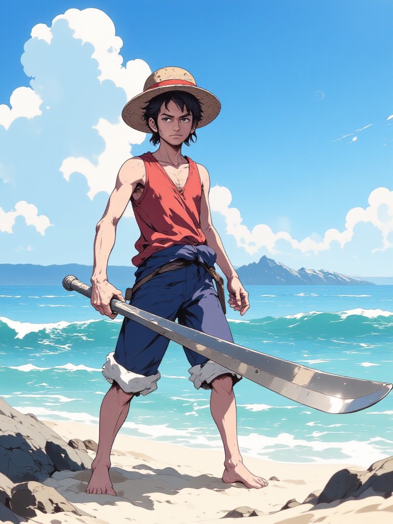 Seaside Luffy Costume image