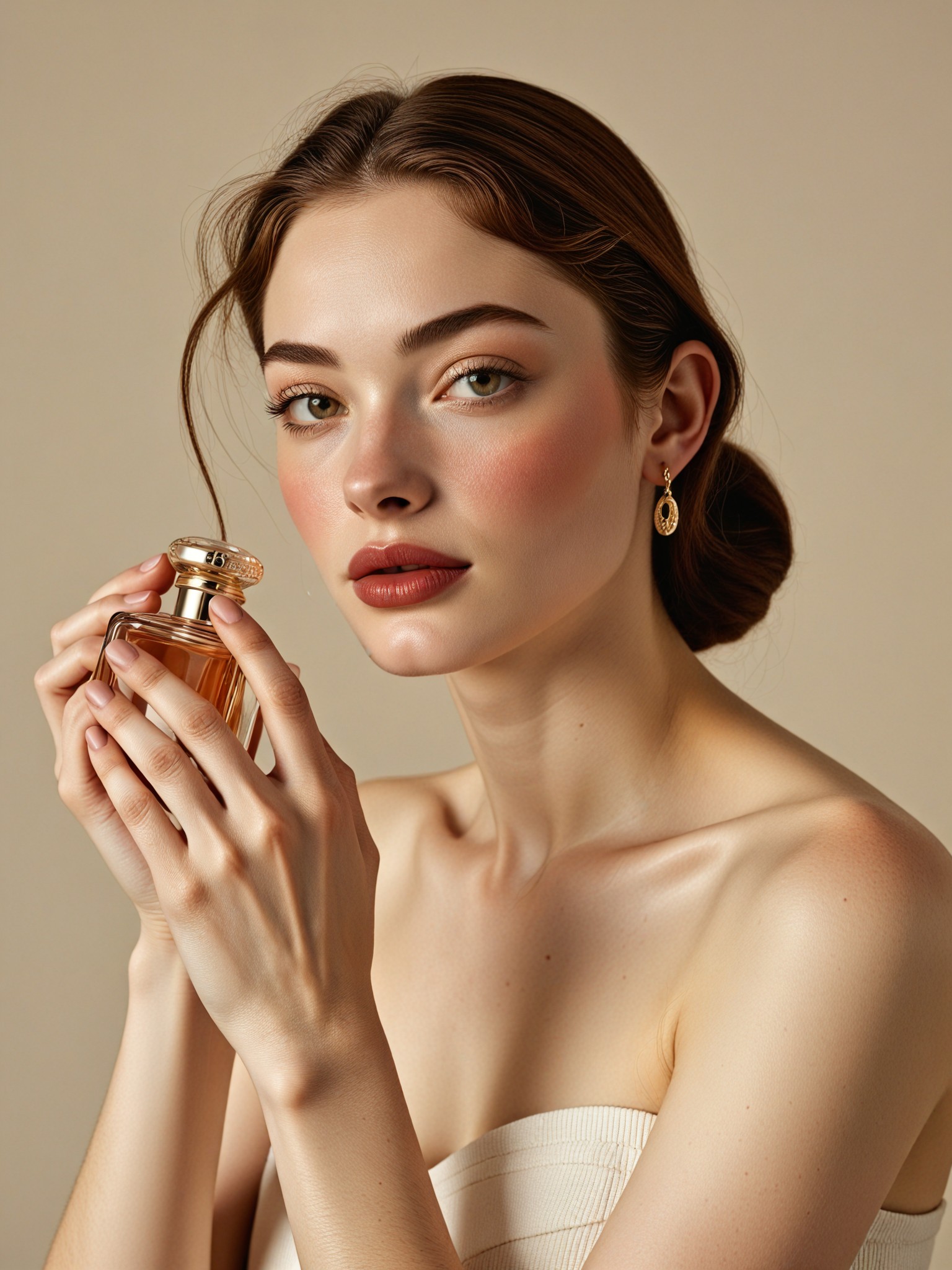 Magazine-style Portraits of Haute Couture Perfume（Woman） image