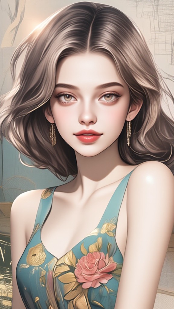 Master-Ethereal Glow Style: Flower Language on Paper Perfect Mouth  × Soft  Light artistic illustration style (fork) image