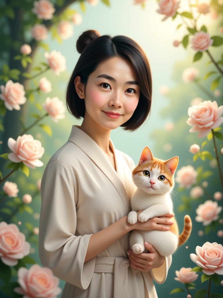 in rose garden image