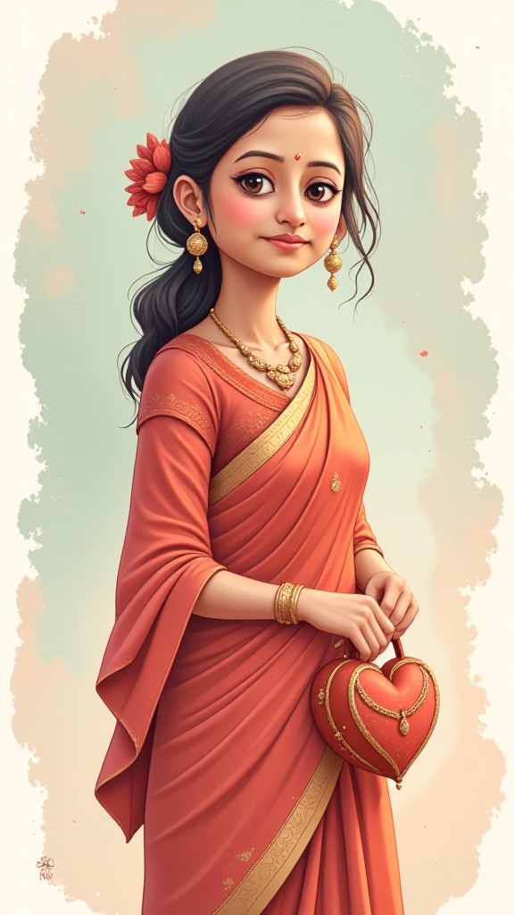 Indian Fairytale Anime Art  image