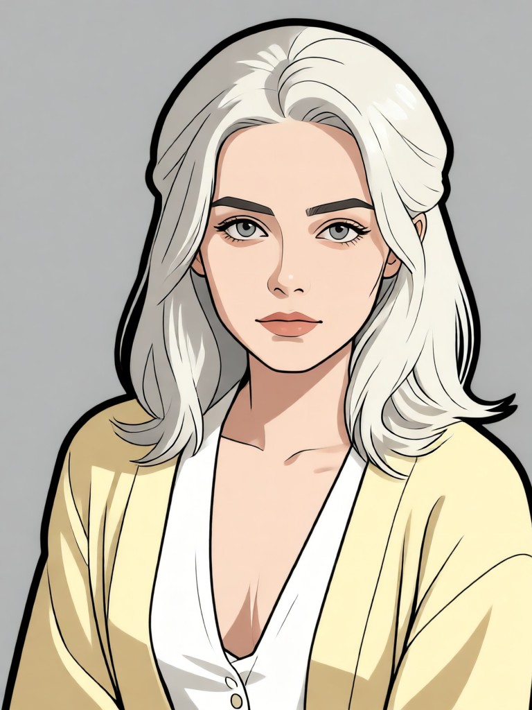 Retro Anime Flat Color image