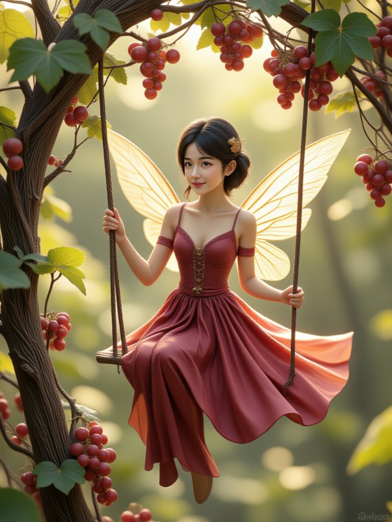 Burgundy fairy image
