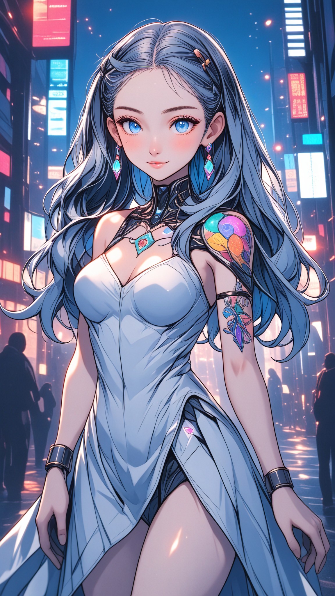 Silver-haired Mecha Girl image