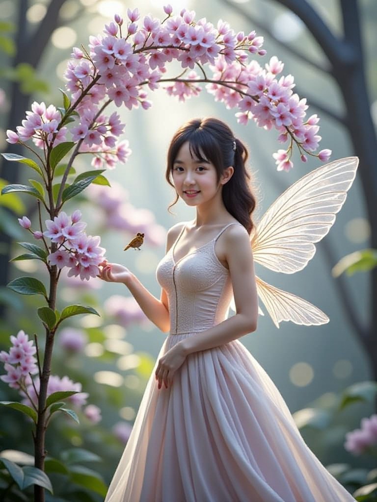 Violet and Hummingbird image