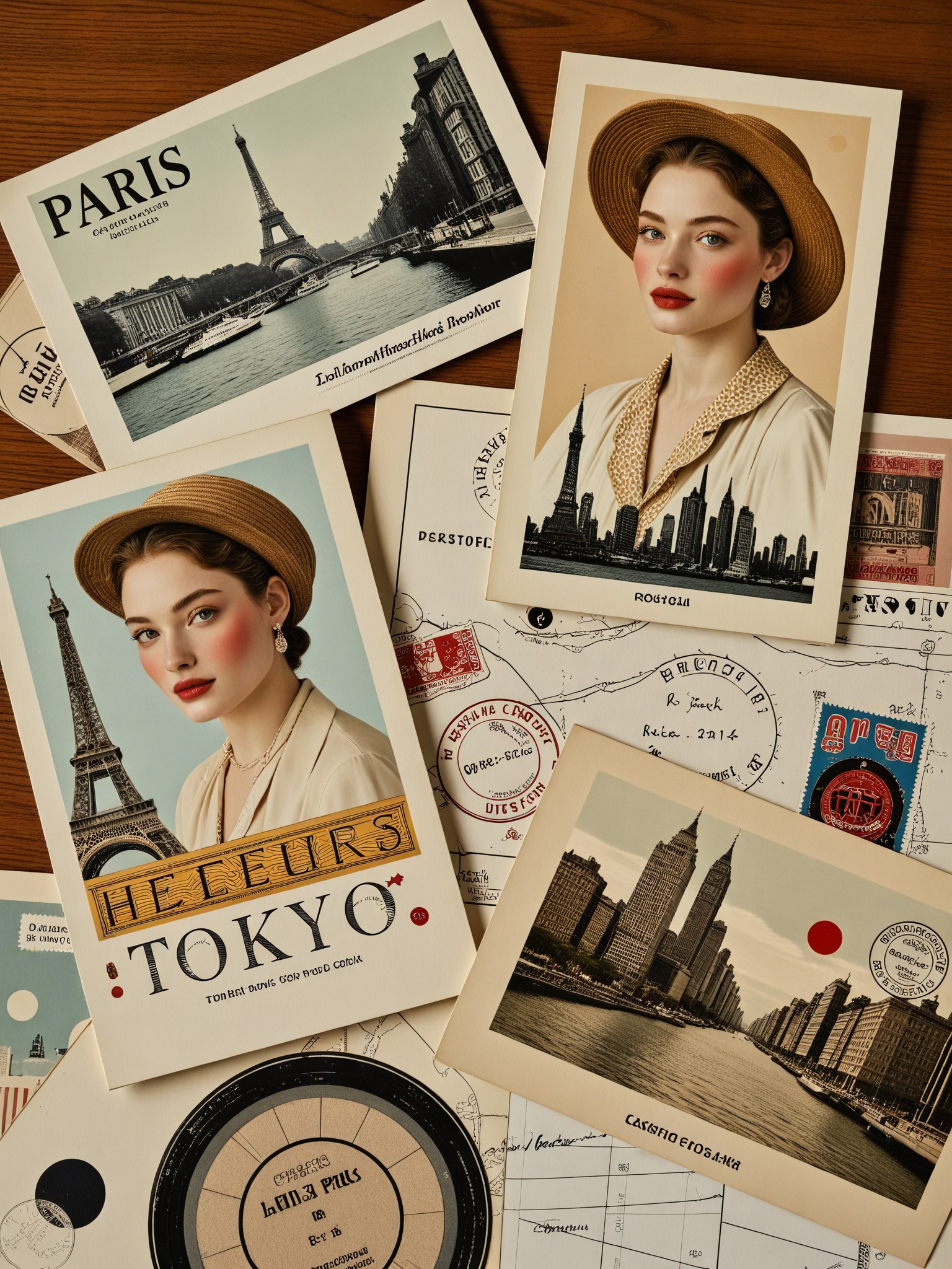 Vintage Travel Postcards image