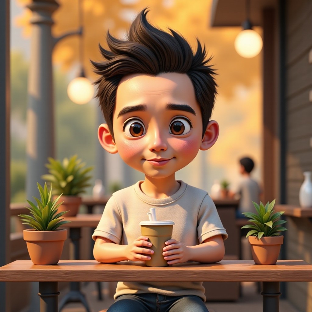 Sunshine Boy's Date with Pearl Milk Tea image