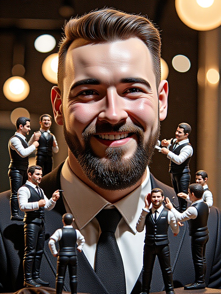 Man beard trim image