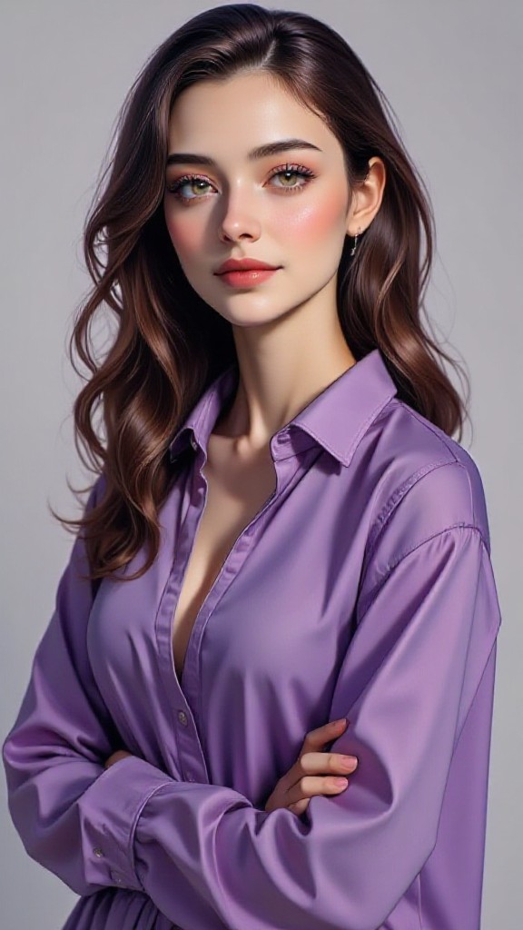 Purple CG Portrait image
