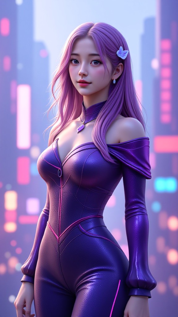 Dark purple 3D image