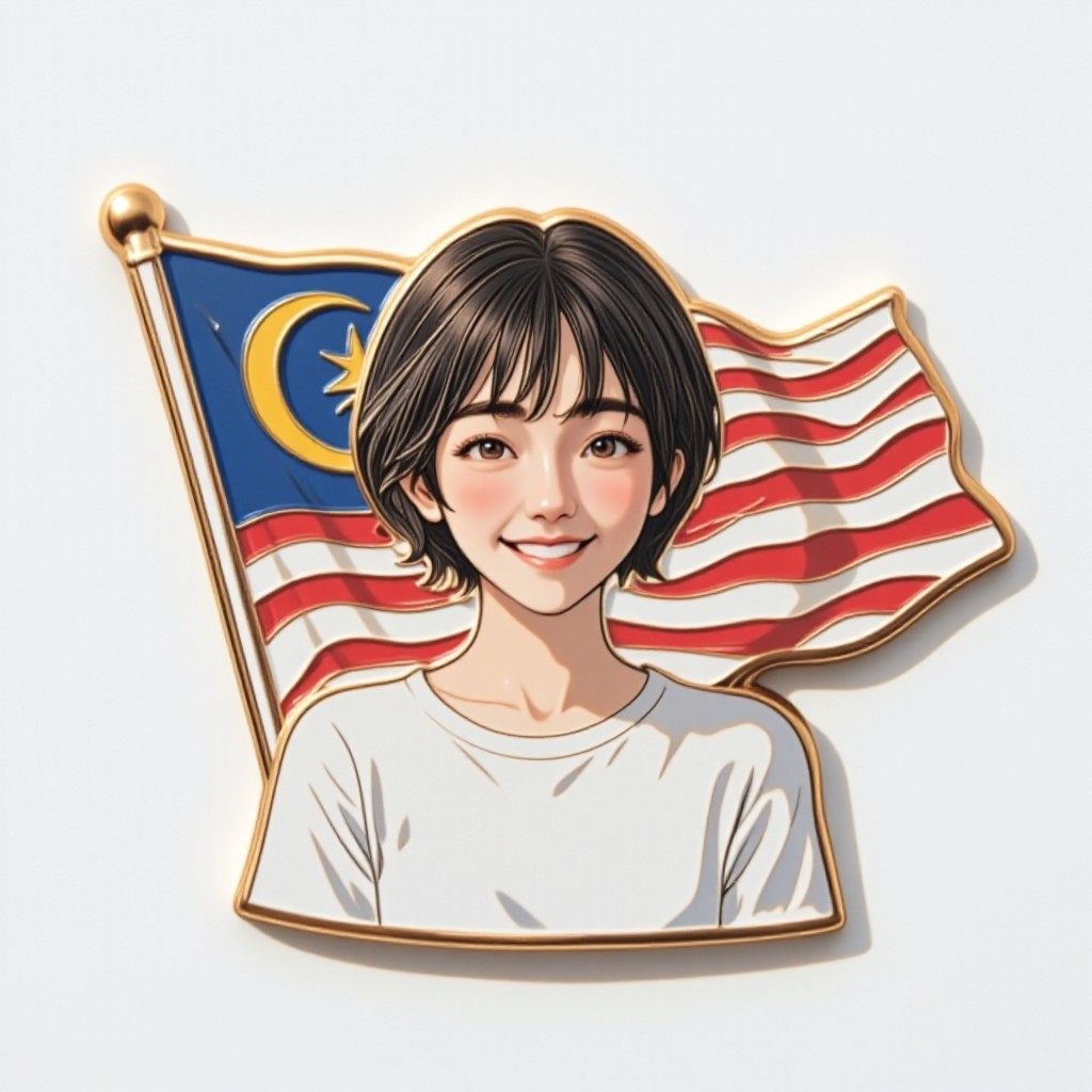Malaysia Flag Badge image