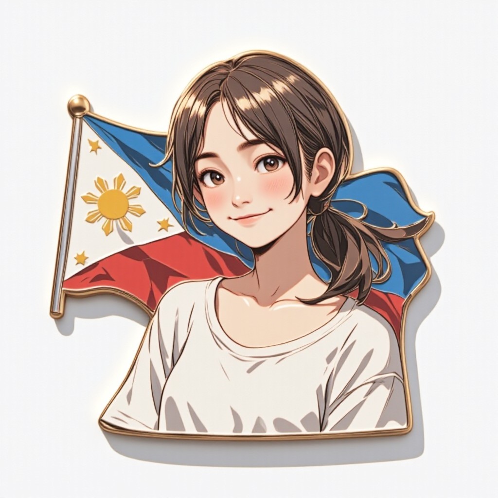 Philippine Flag Badge image