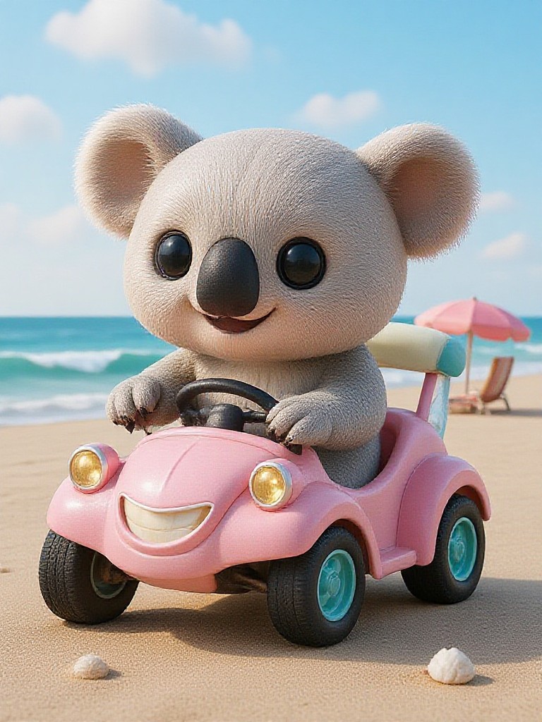 Animals riding cars image