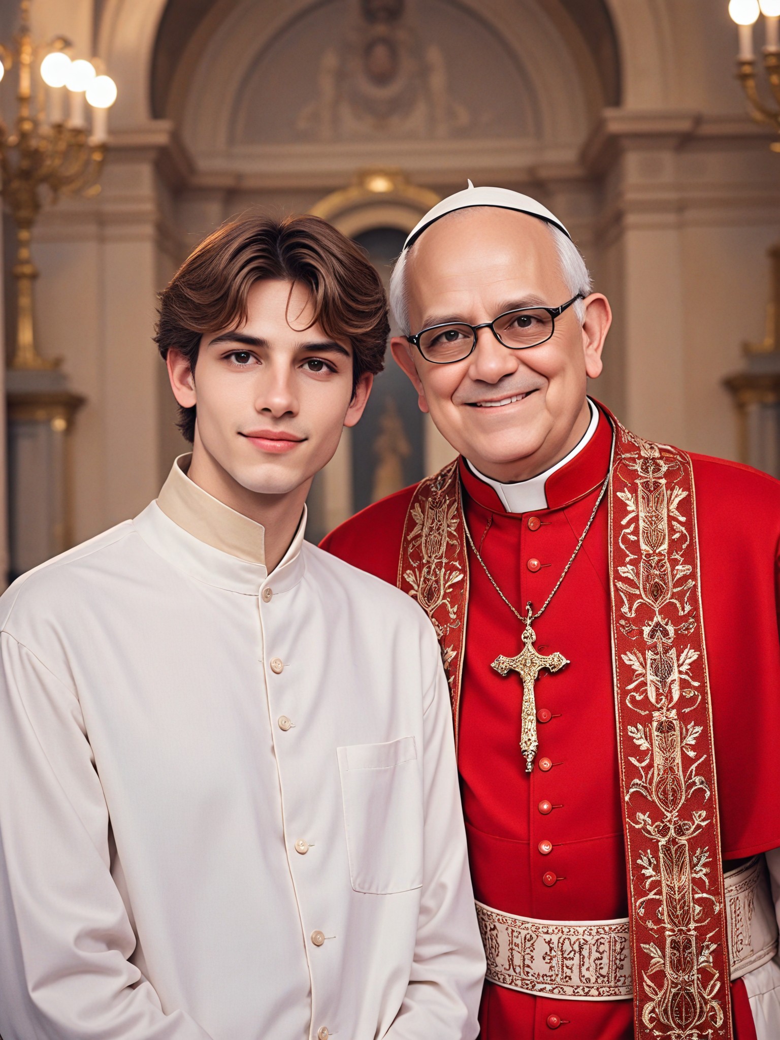 Photo with the Pope image