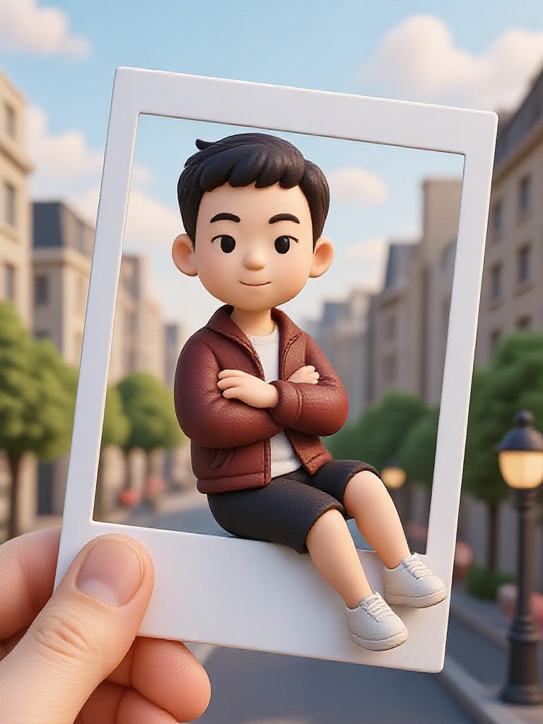 Postcard 3D Cartoon image