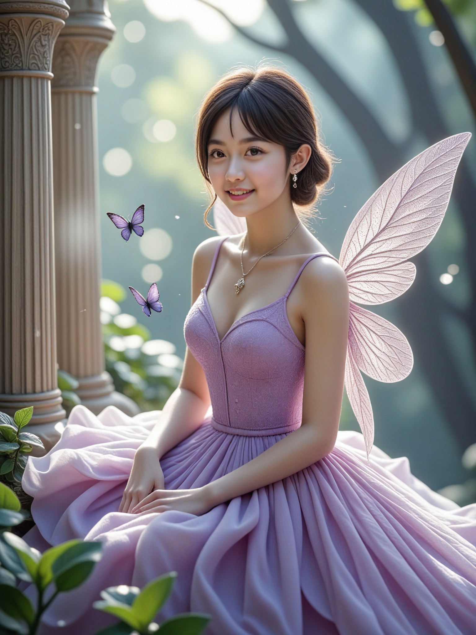 Amethyst Fairy and Butterflies image