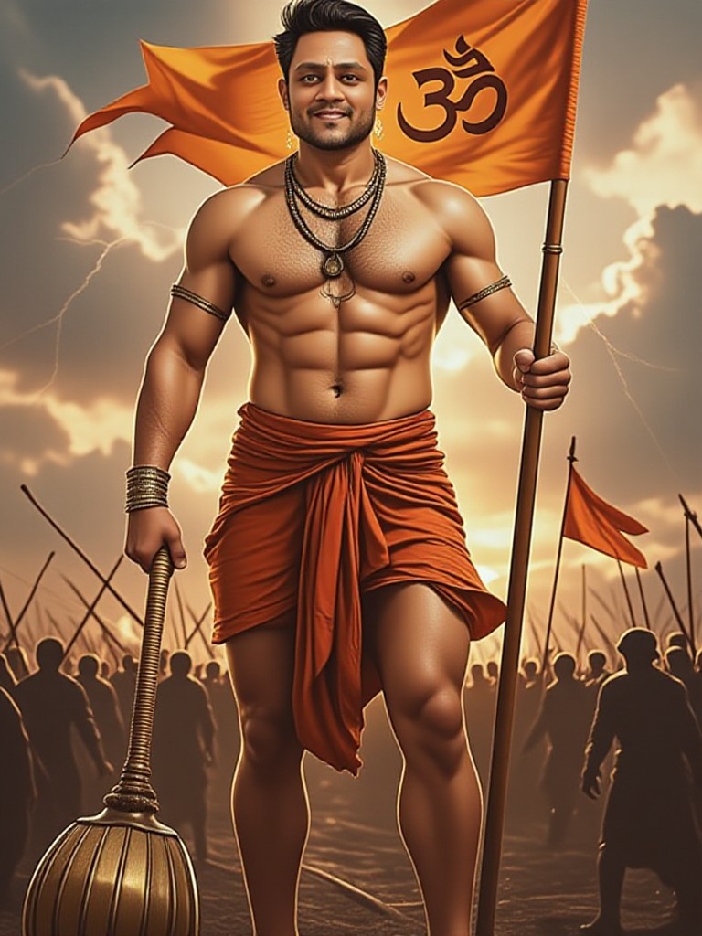 a1.art-generated Hanuman image