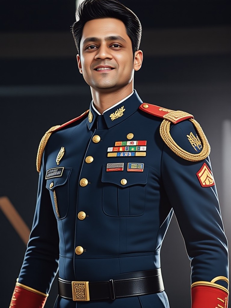 Indian army concept illustration image