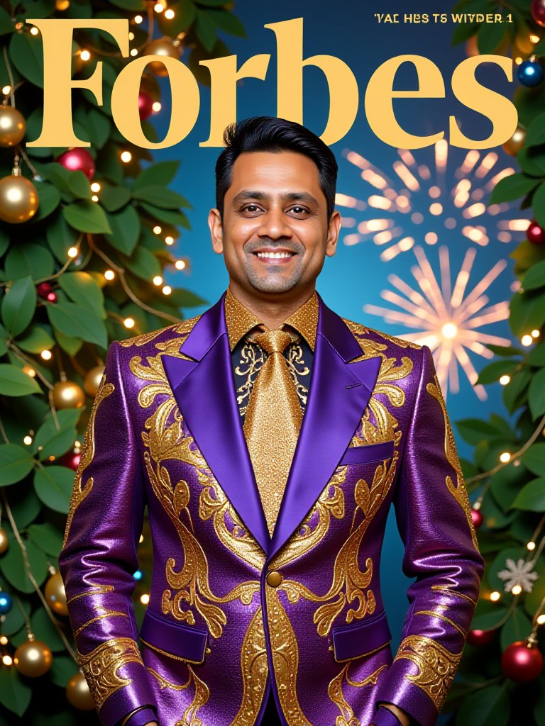 Happy New Year On the cover of Forbes magazine(remix)(remix) image