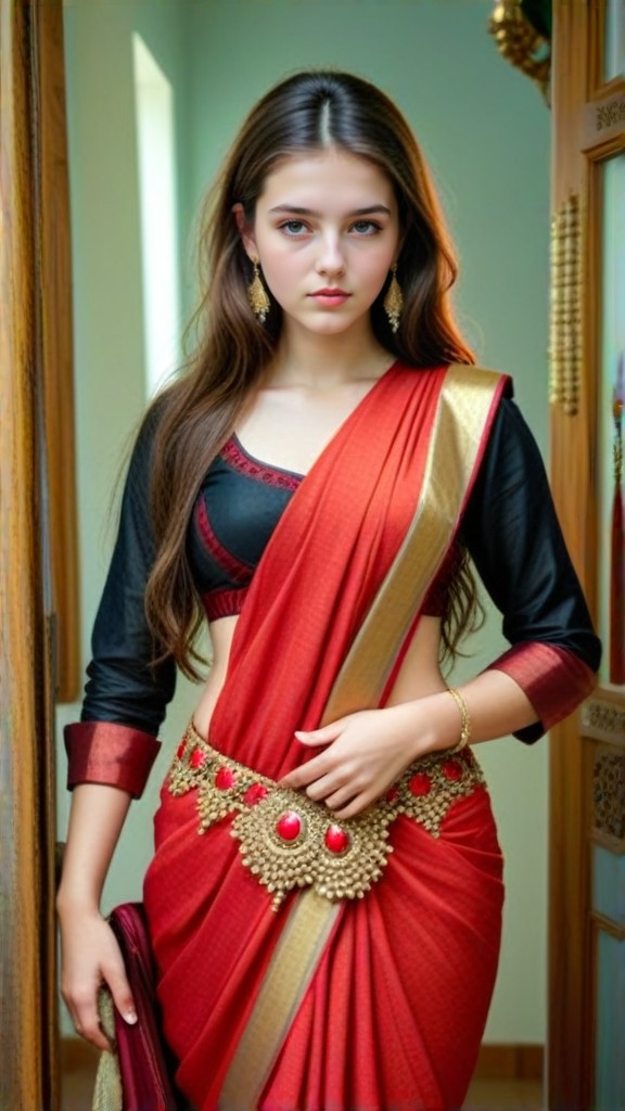 a1.art-generated Saree Video image