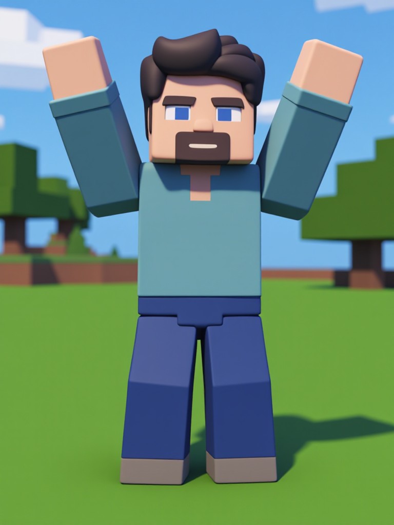 Minecraft game style image
