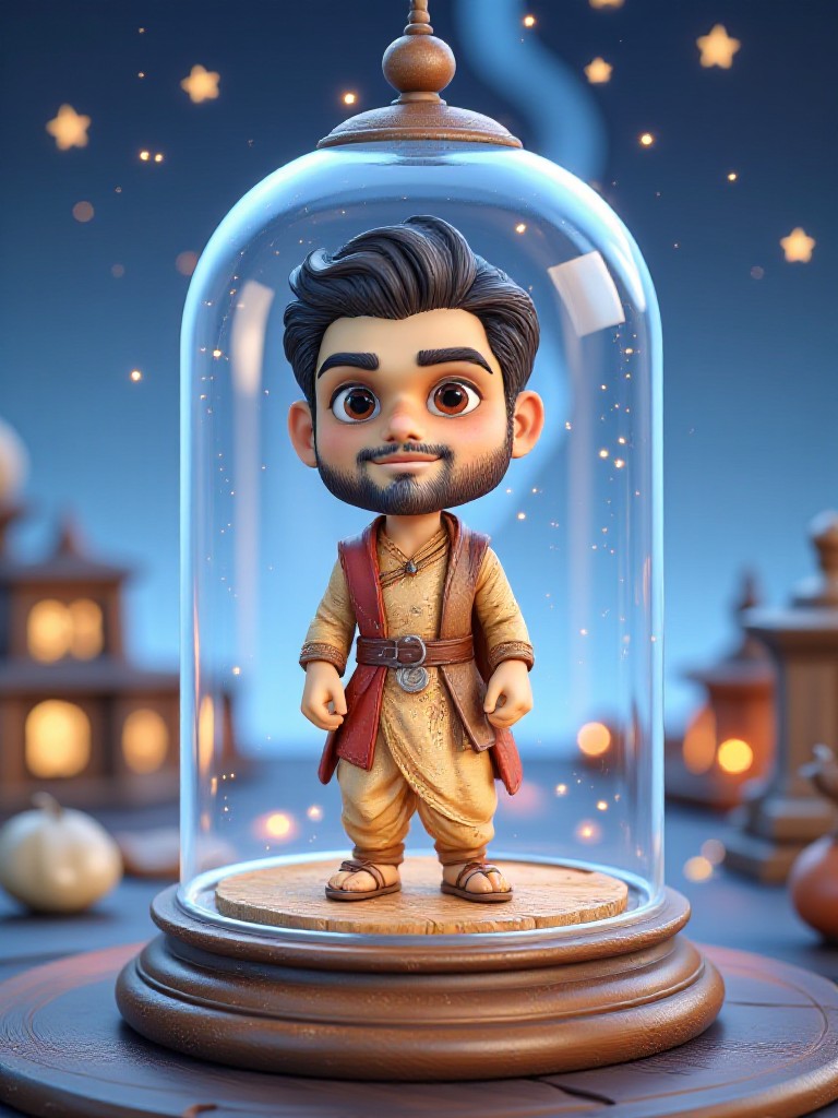 Bottle Indian Doll image