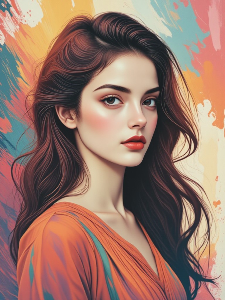 Abstract Portrait image