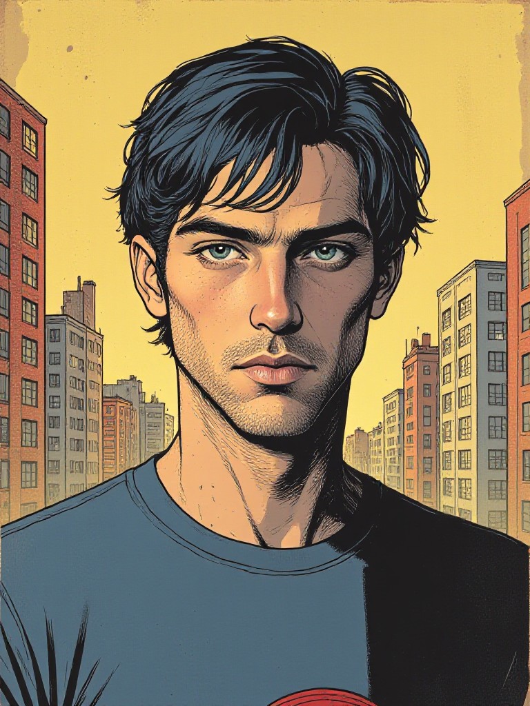 American vintage comic image