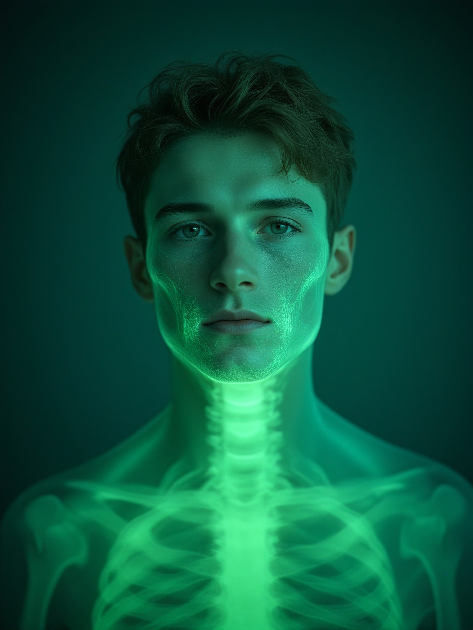 X-ray Fluorescent Skeleton Portrait image