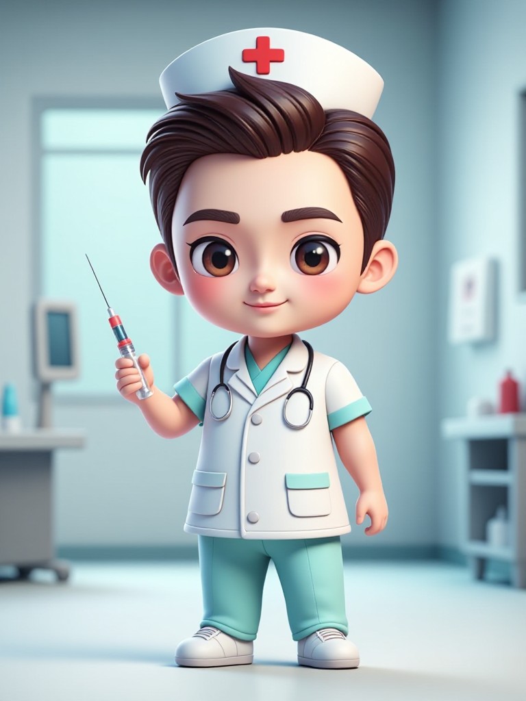 3D Nurses Day doll image