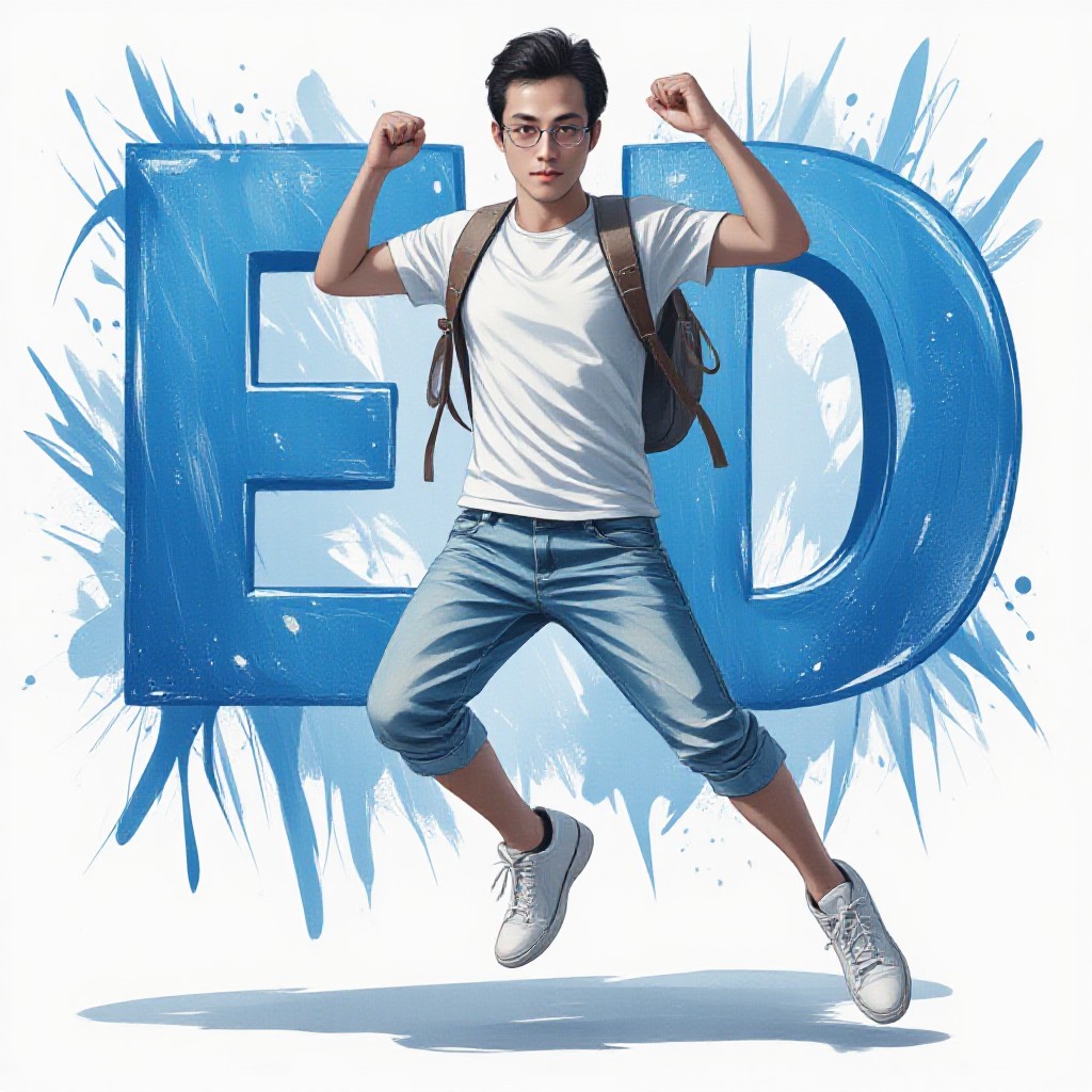 Jumping letters image