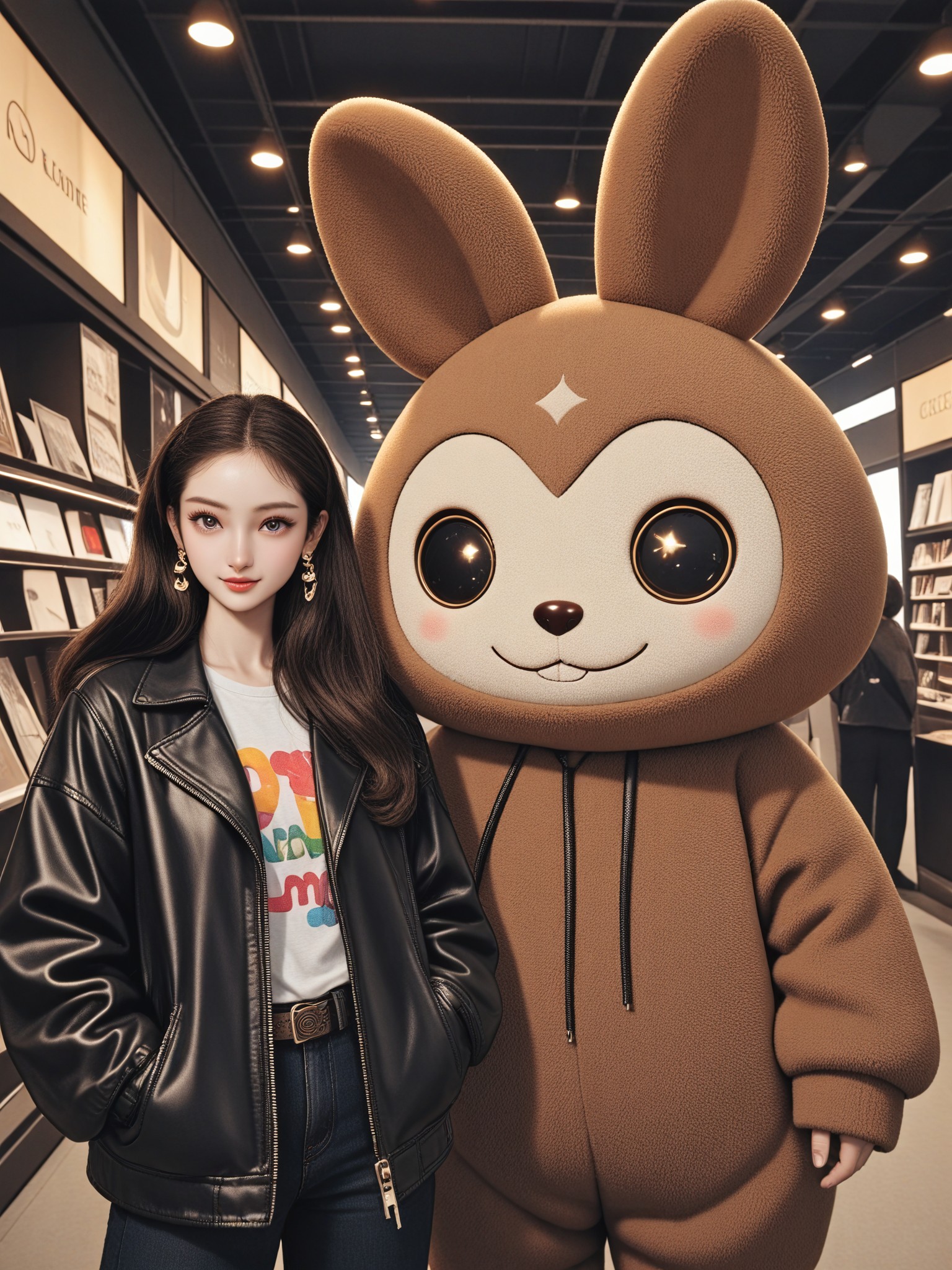 Photo with large doll image