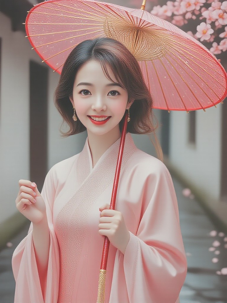 Flower Shadow Beauty travels through time- The Blossom Maiden’s Stroll Through Time  image