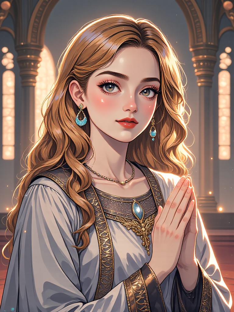 Eid al-Adha Woman Painting image