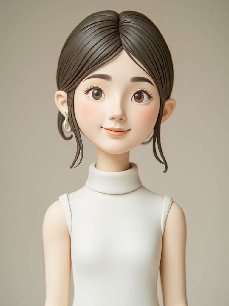 Photo to clay sculpture image