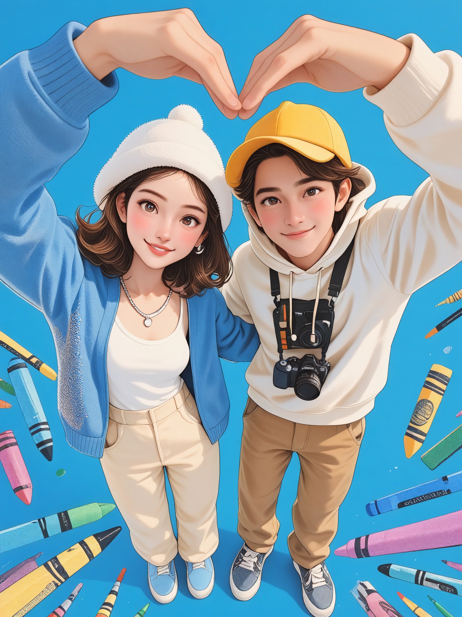 Crayon Graffiti Couple Photo P1 image