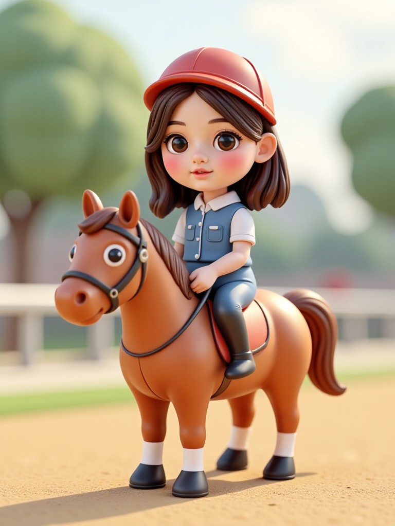 3D equestrian figure image
