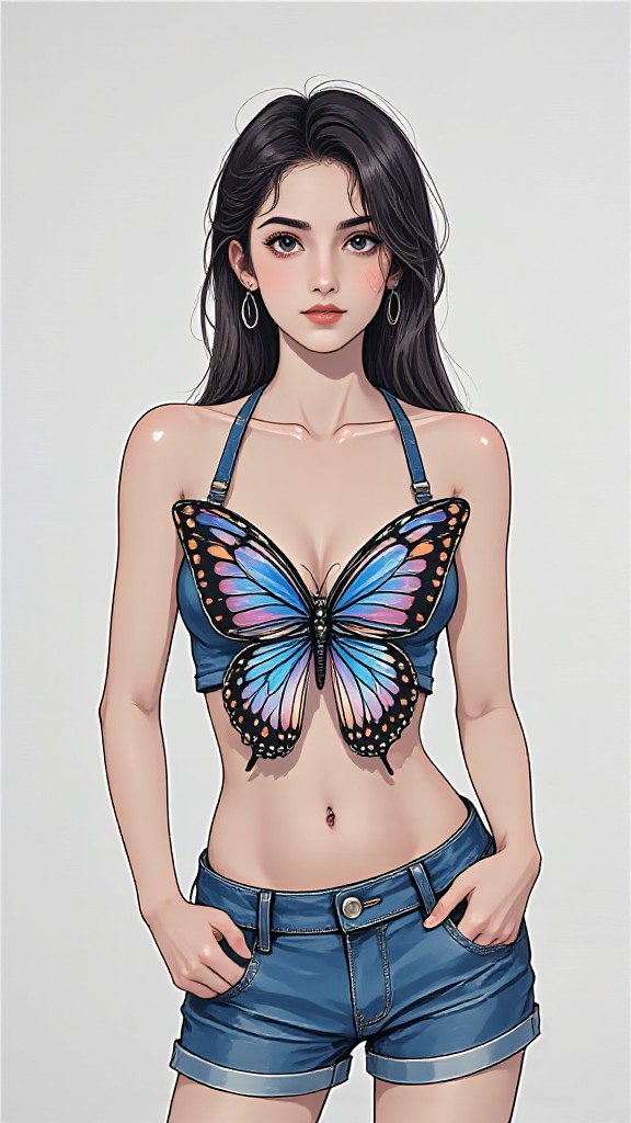 Y2K Butterfly Clothing image