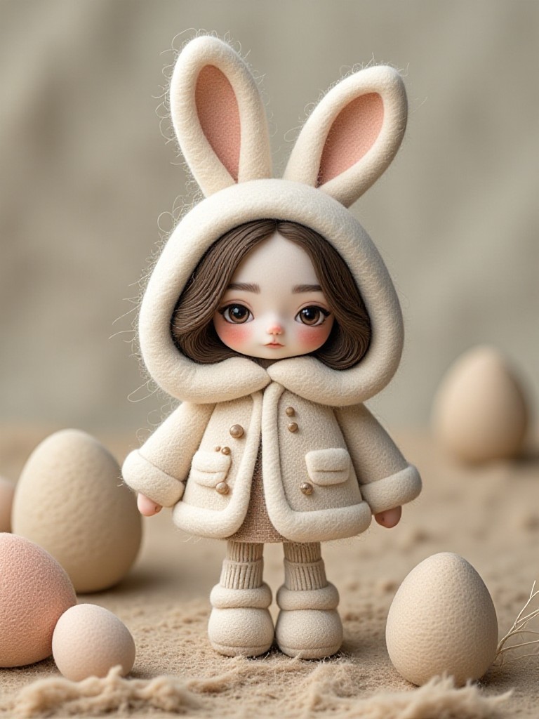 Easter Felt Bunny image