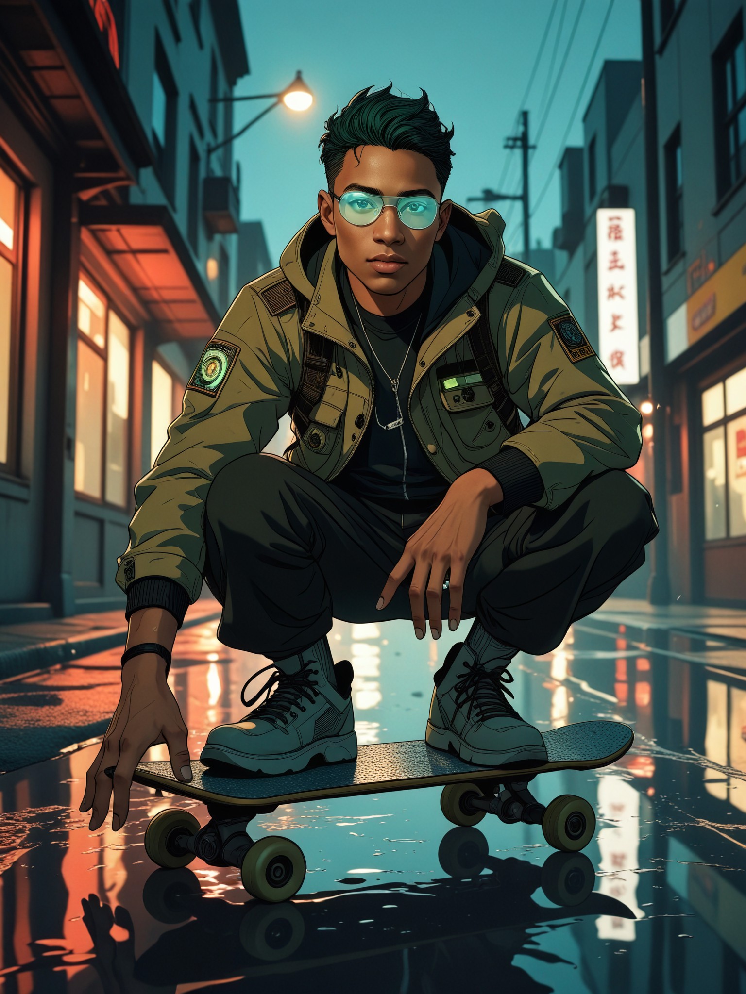 2.5D Street Skateboard Player image