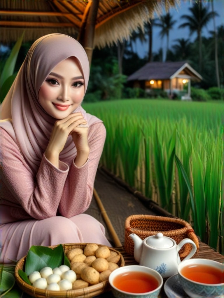 AI Eating Fried Rice art generator